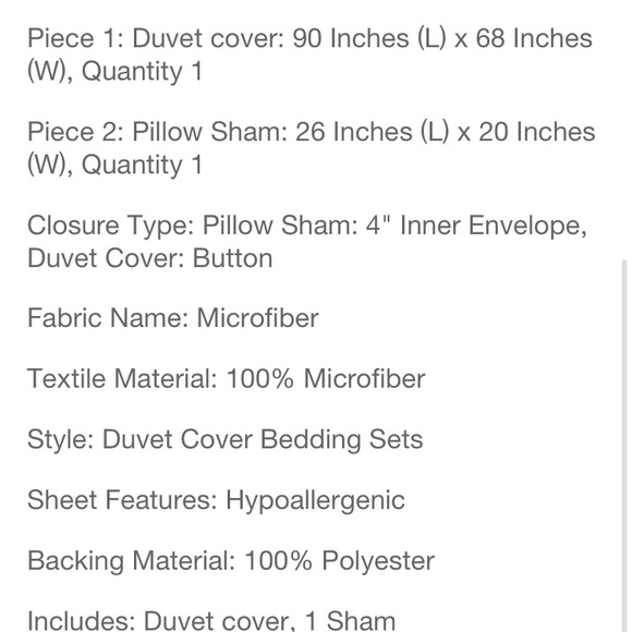 NWT Antimicrobial Duvet Set Twin/ Twin XL Khaki- Truly Calm - Picture 10 of 11